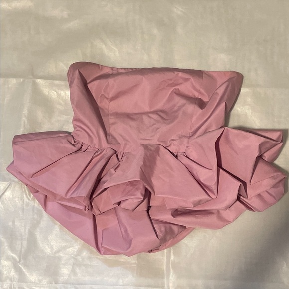 Zara Tops - Zara light Pink Strapless Peplum Top Women’s Small